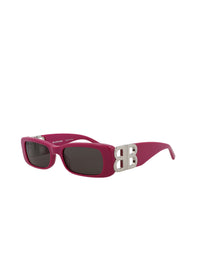 Balenciaga Square Recycled Acetate Sunglasses | Fuchsia