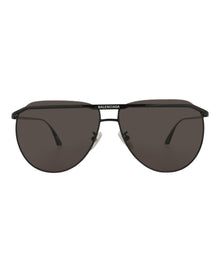 Balenciaga Aviator Metal Sunglasses | Black