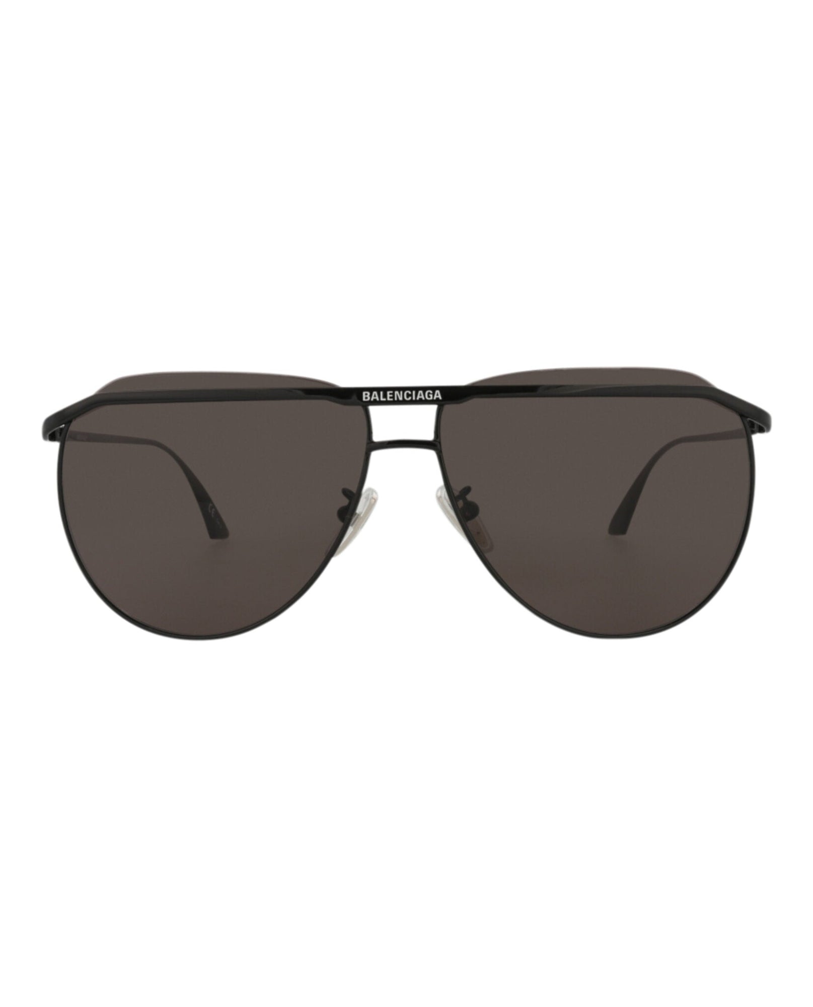 Balenciaga Aviator Metal Sunglasses | Black