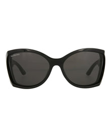 Balenciaga Shield Bio Injection Rilsan Sunglasses | Black