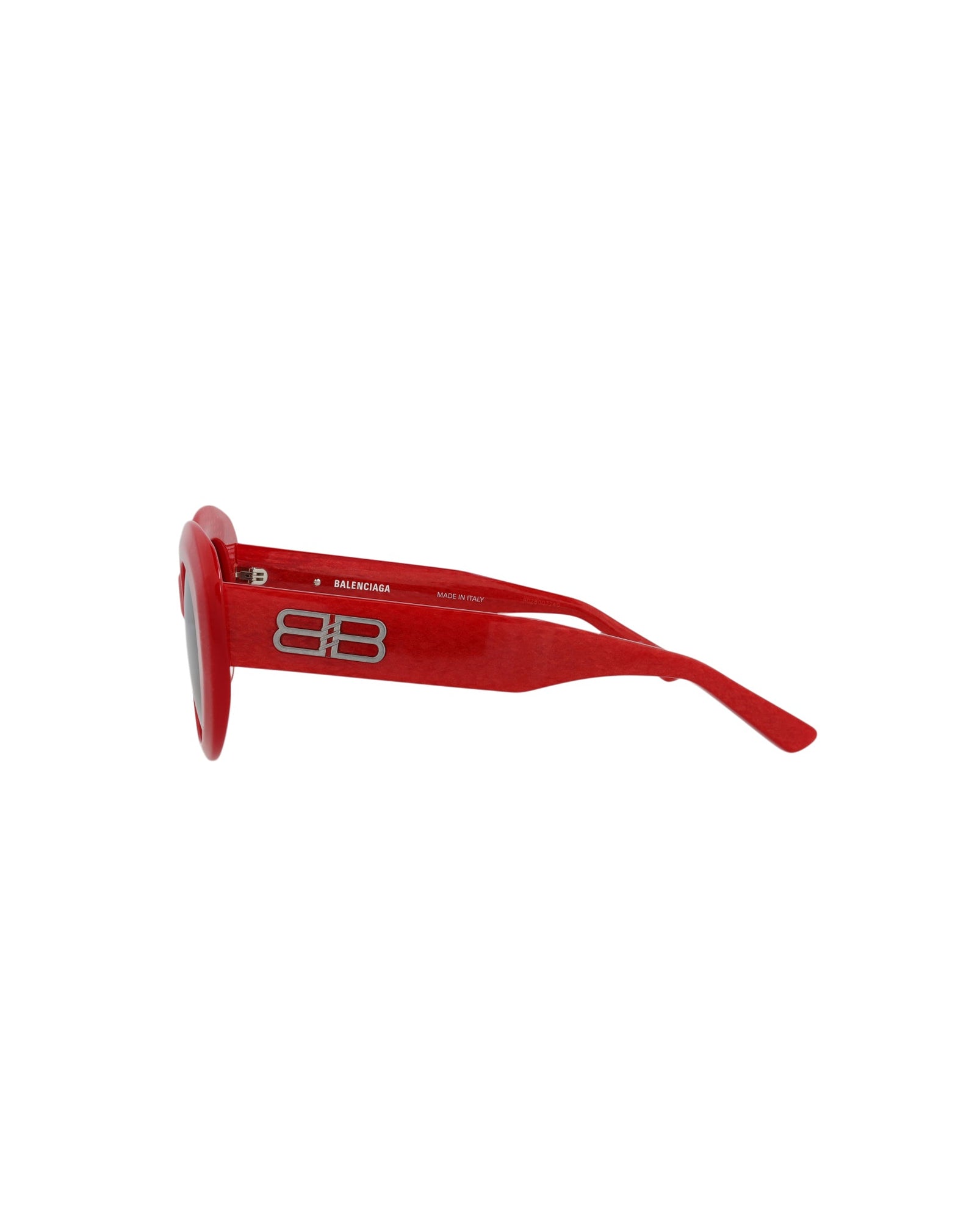 Balenciaga Round Acetate Sunglasses | Red