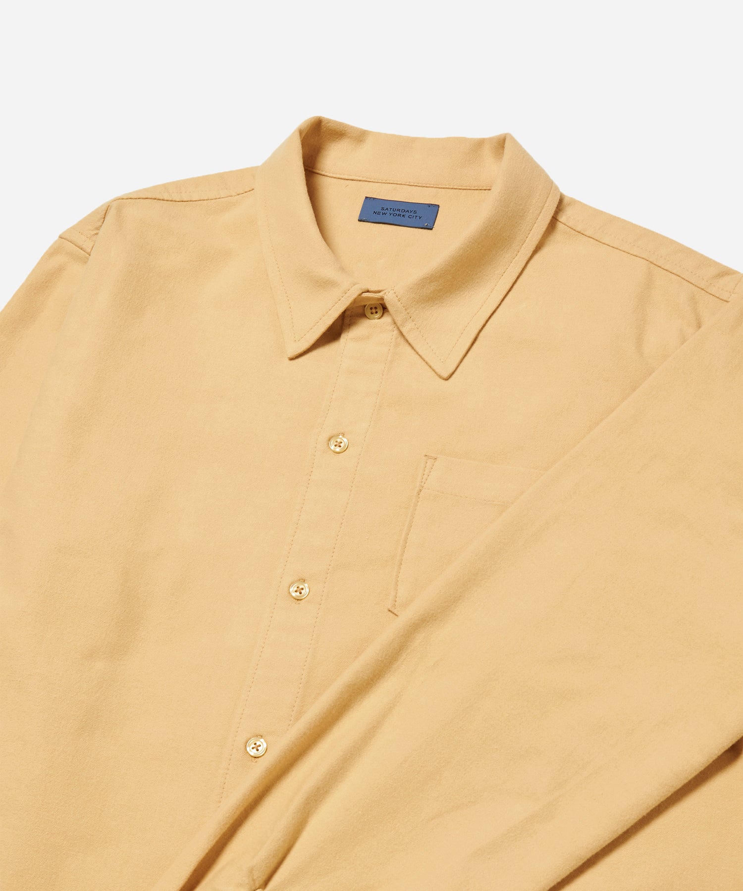 French Vanilla | Broome Flannel Long Sleeve Shirt