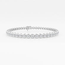 5.00 CT Round Lab-Grown Diamond | Bracelet | 14K White Gold | G Color | SI Clarity