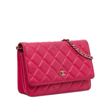 Chanel | Pre-Owned Classic Lambskin Wallet on Chain | Pink/Hot Pink