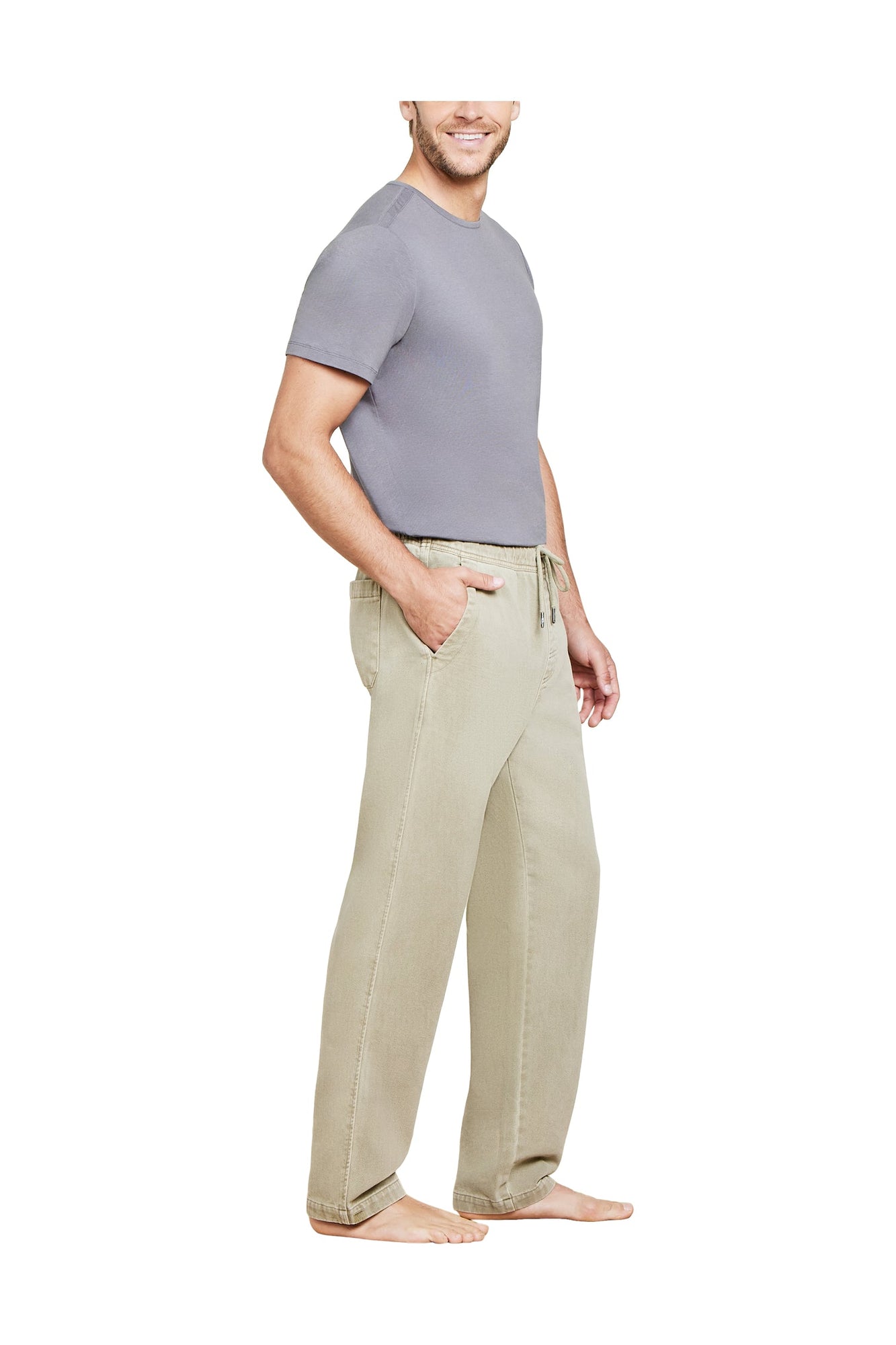 Mens | Malibu Collection Brushed Twill Pant | Military
