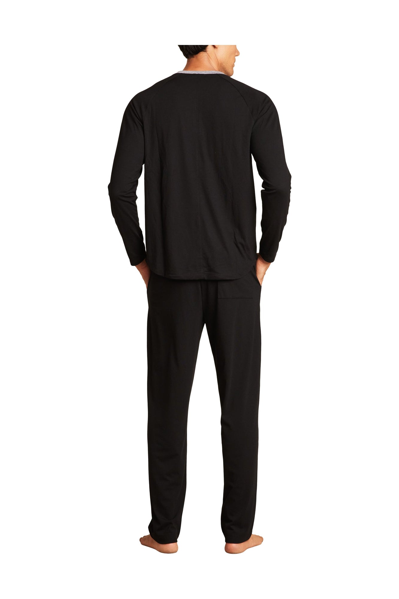 Mens | Malibu Collection Triblend Henley | Black