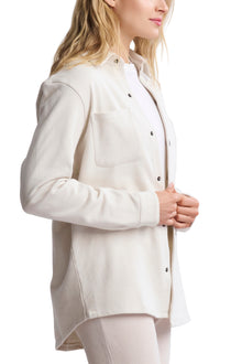 Unisex | Malibu Collection French Terry Shacket | Parchment