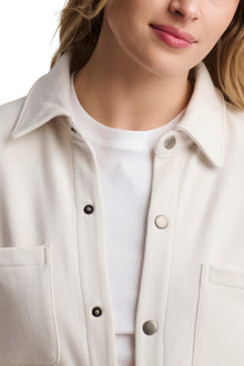 Unisex | Malibu Collection French Terry Shacket | Parchment