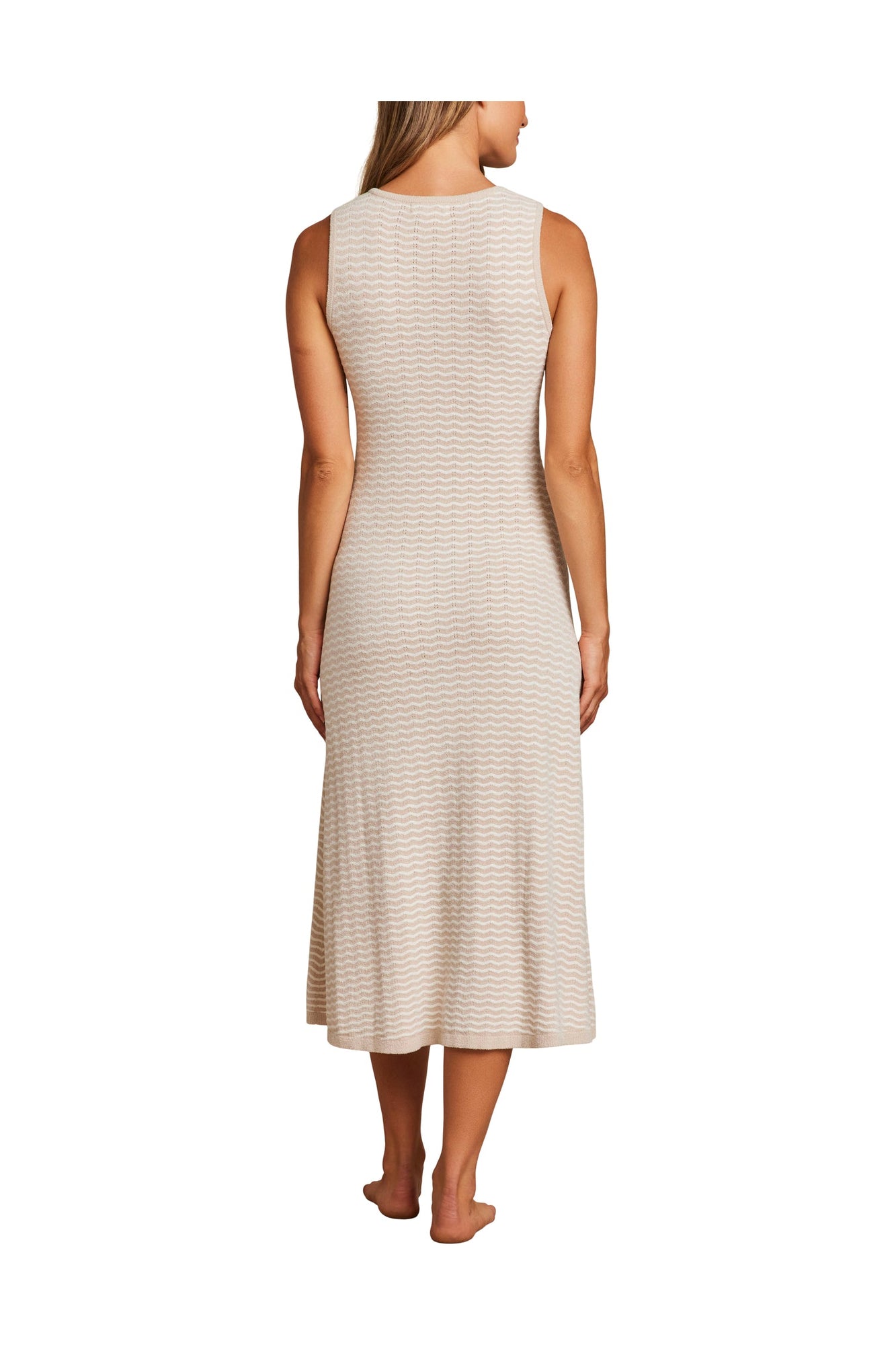 Womens | Cozychic Ultra Lite Pointelle Tank Dress | Stone/Pearl