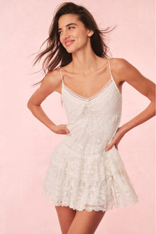 Beauval Lace Mini Dress | Off White