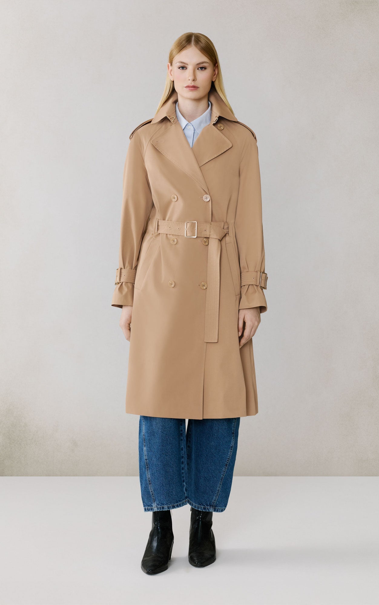 Becky-L Long Trench Coat | Teak