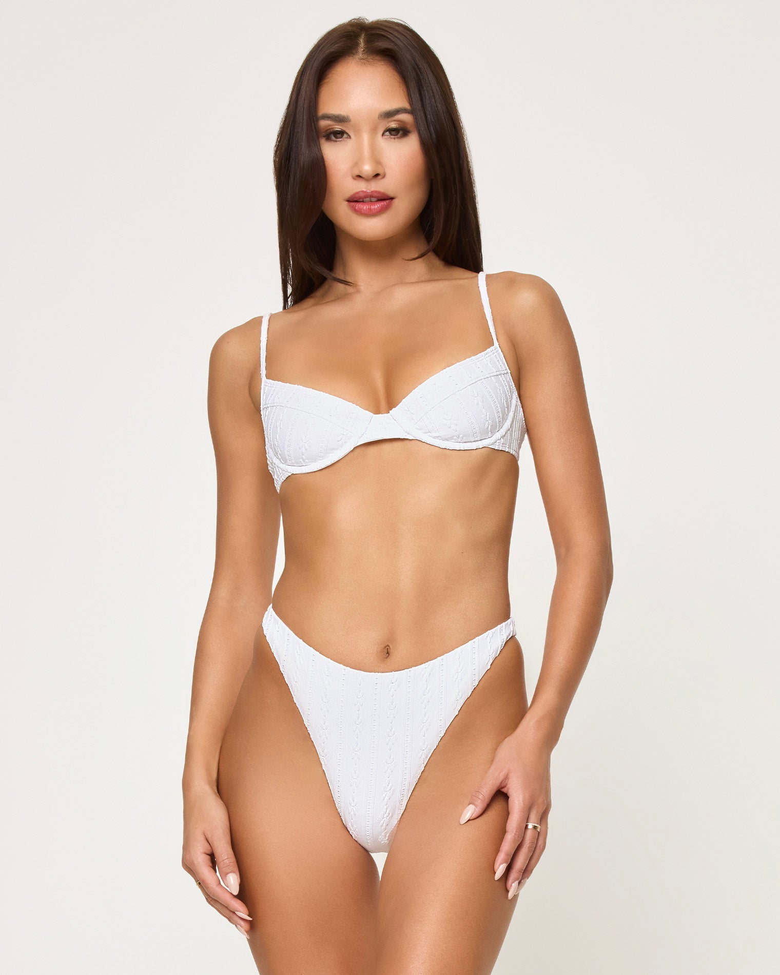 Leilani Bikini Bottom | Bitsy | Eyelet White
