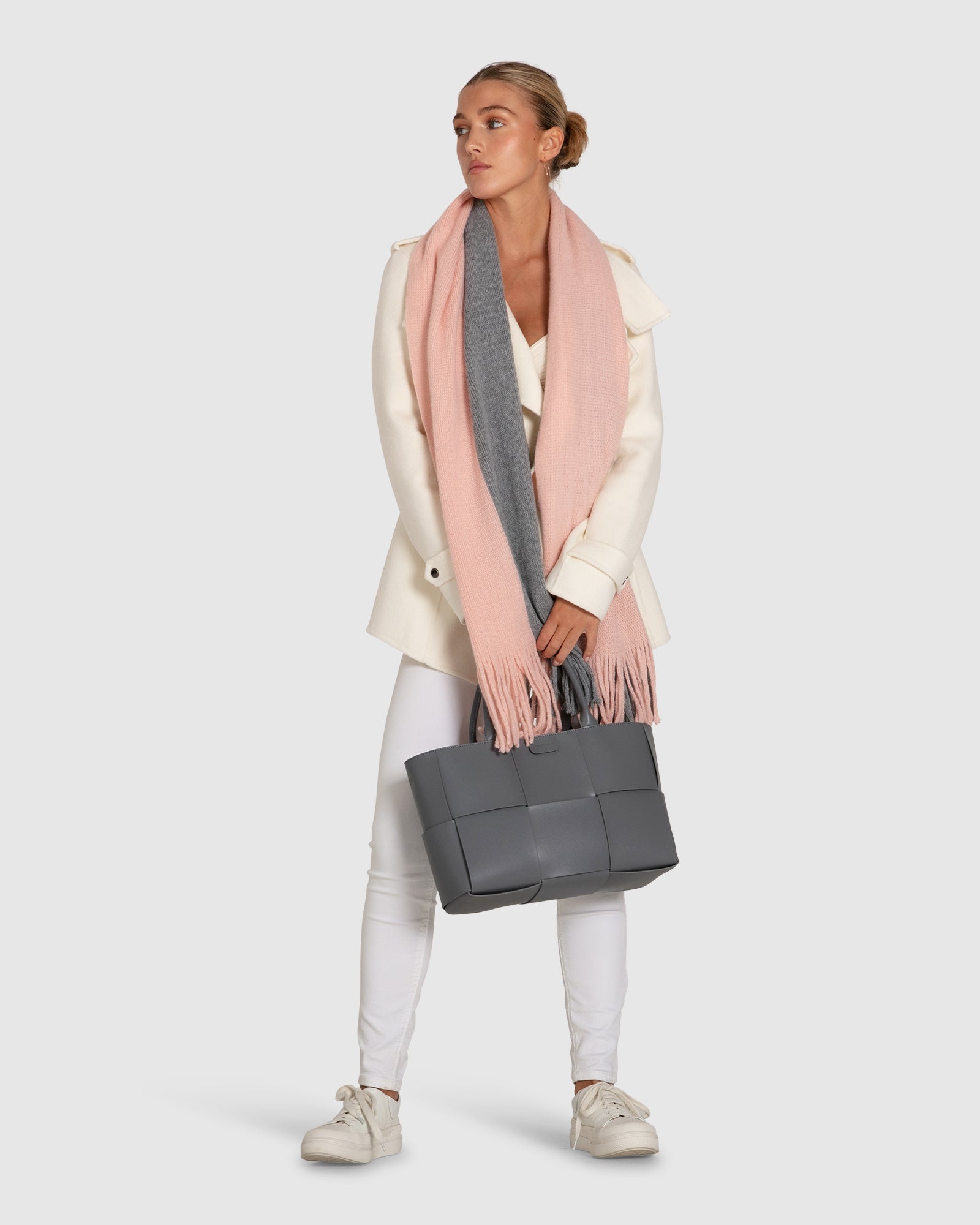 Women | Bad Girl Wool Blend Moto Coat | Cream