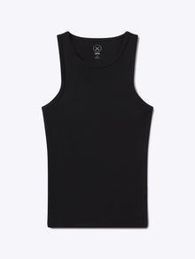 Mens | Portofino Form-Fitting Rib Tank | Black