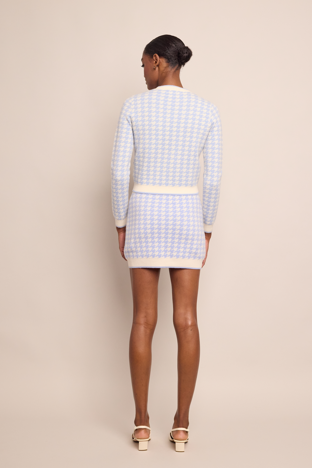 Bodie Skirt | Houndstooth Blue