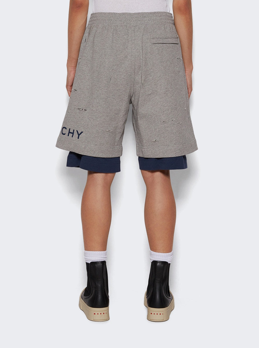 Men | Givenchy | Distressed Board Shorts | Grey