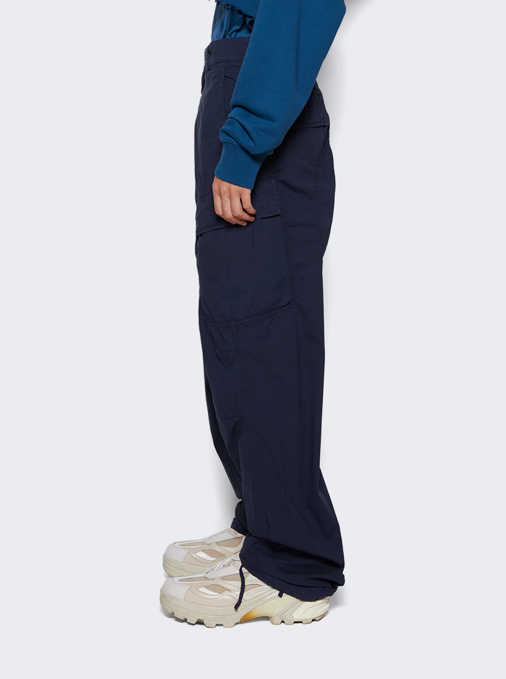 Men | Givenchy | Poplin Pants With Pockets | Oil Blue