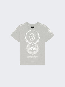 Men | Givenchy | Graphic Crest Tee | Light Grey Mélange