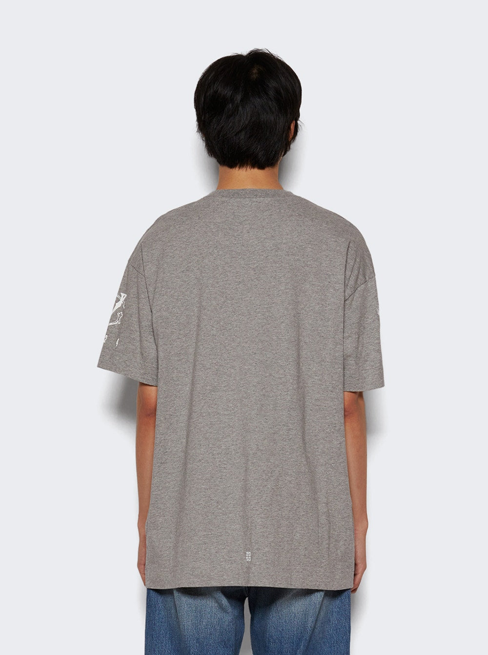 Men | Givenchy | Graphic Crest Tee | Light Grey Mélange