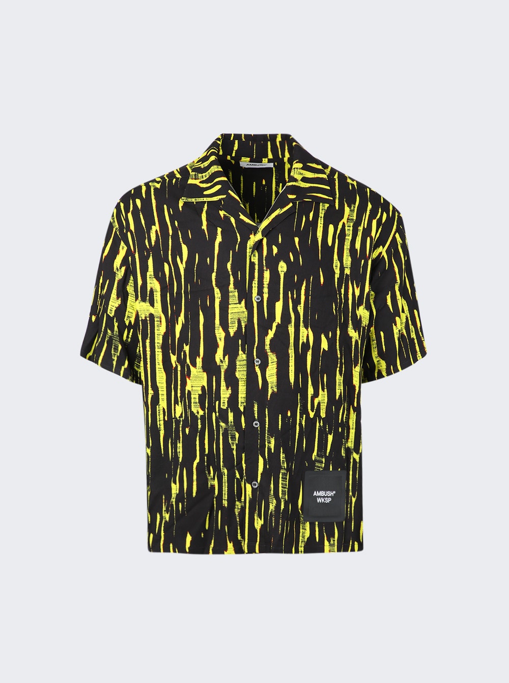 Men | Ambush | Bowling Allover Printed Shirt | Fluorescent Yellow