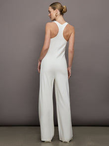 Bandier | Lenox Knit Jumpsuit | Gardenia