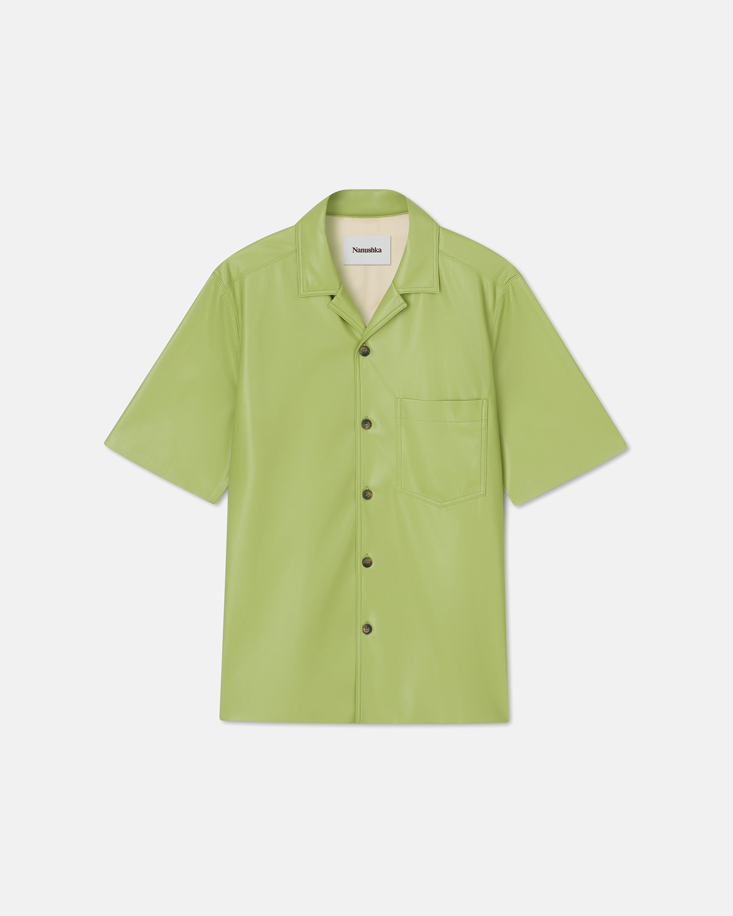 Bodil Short-Sleeve Shirt | Green Okobor