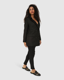 Women | Because Of You Trimmed Blazer | Black