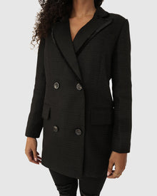 Women | Because Of You Trimmed Blazer | Black