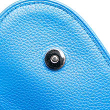 Dior | Pre-Owned Leather Saddle Crossbody | Blue