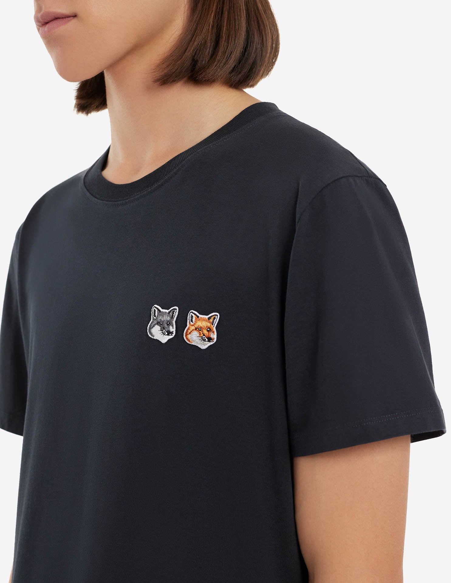 Maison Kitsune | Unisex | Double Fox Head Patch Classic Tee