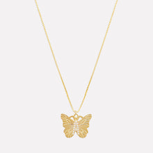 The Butterfly Initial Pendant Necklace | Gold Vermeil