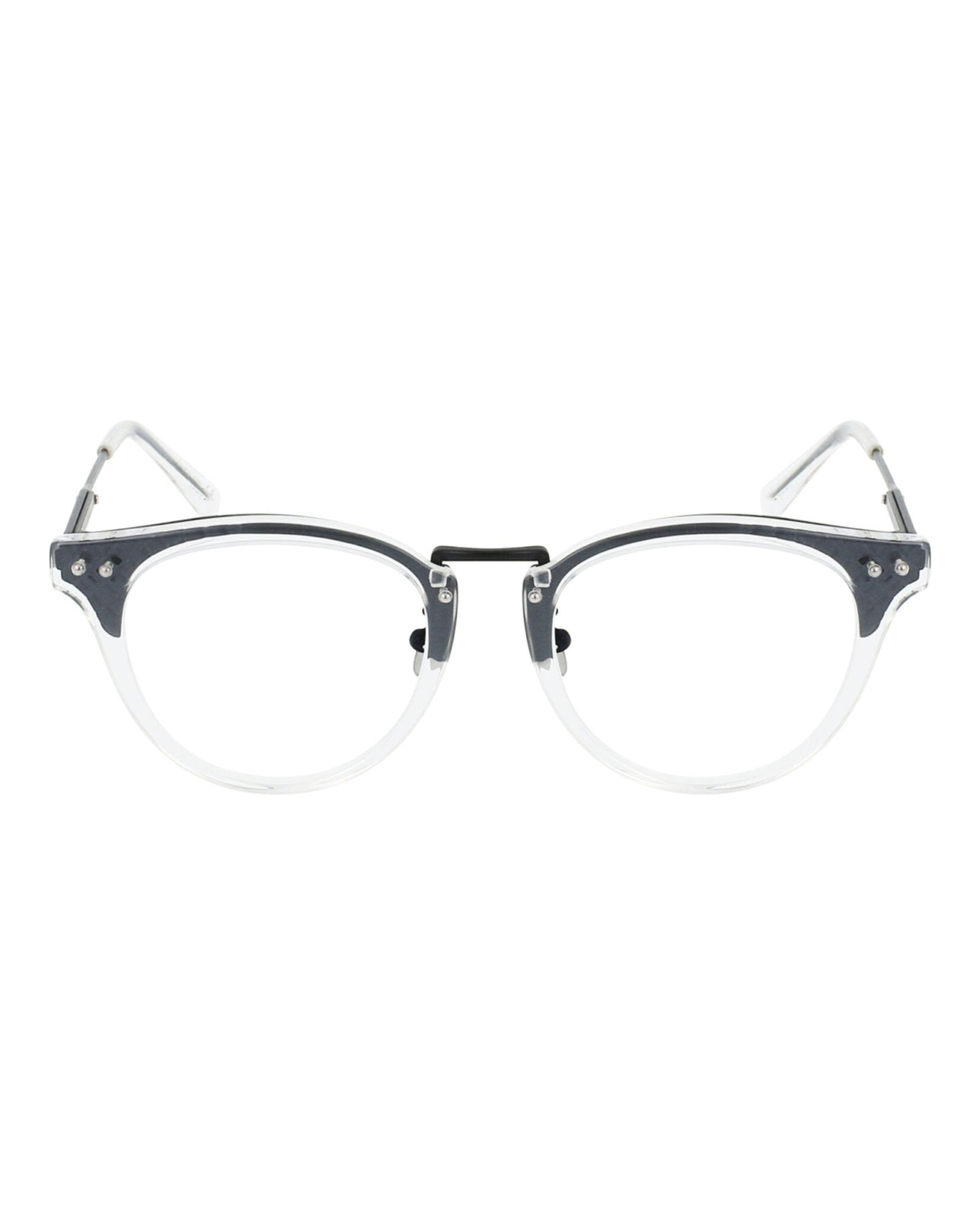 Bottega Veneta Round Acetate Optical Frames | Crystal