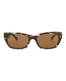 Bottega Veneta Square Acetate Sunglasses | Brown