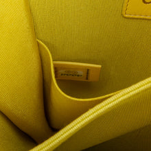 Chanel | Pre-Owned Quilted Lambskin North South Boy Flap | Yellow