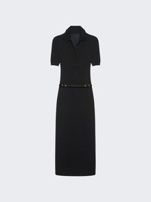 Women | Givenchy | Voyou Knitted Polo Dress | Black