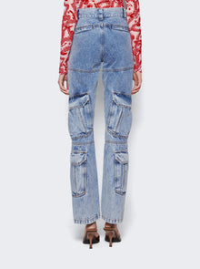 Women | Givenchy | Cargo Boot Cut Jeans | Light Blue