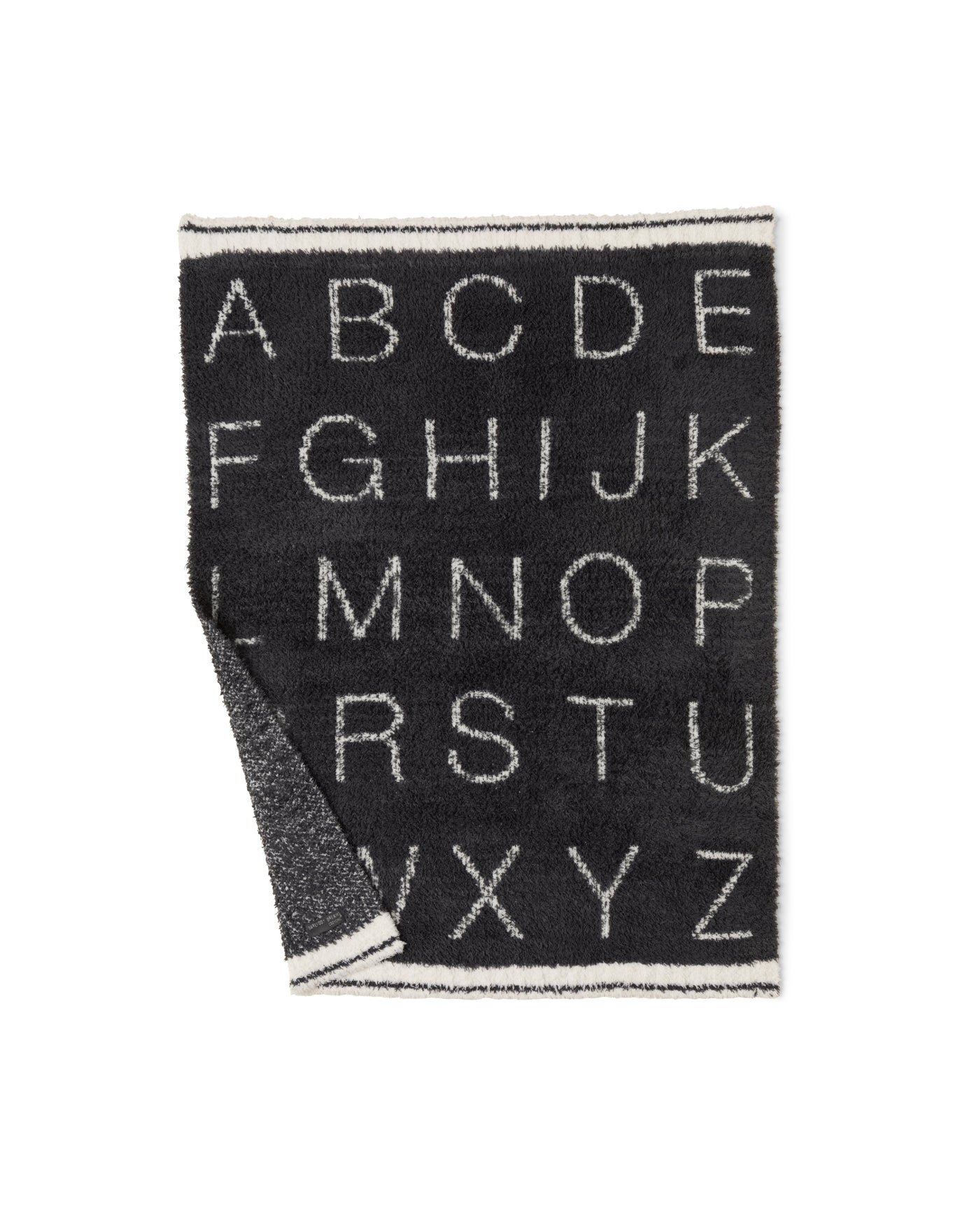 Baby | Cozychic Alphabet Stroller Blanket 30" X 40" | Carbon-Cream