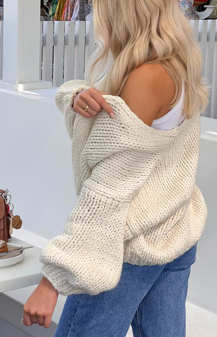 Bad Habits Knit Cardigan | Cream