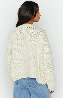 Bad Habits Knit Cardigan | Cream
