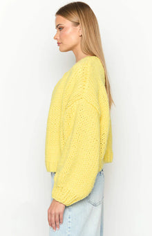 Bad Habits Knit Cardigan | Yellow