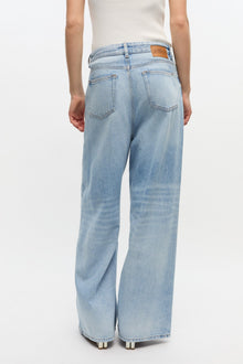 Baggy Wide Jeans in Denim | Light Blue Stone