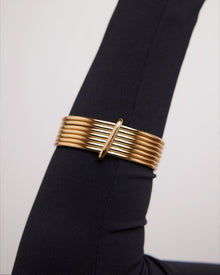 Bangle Set bracelet - product detail shot | gold bracelets for women