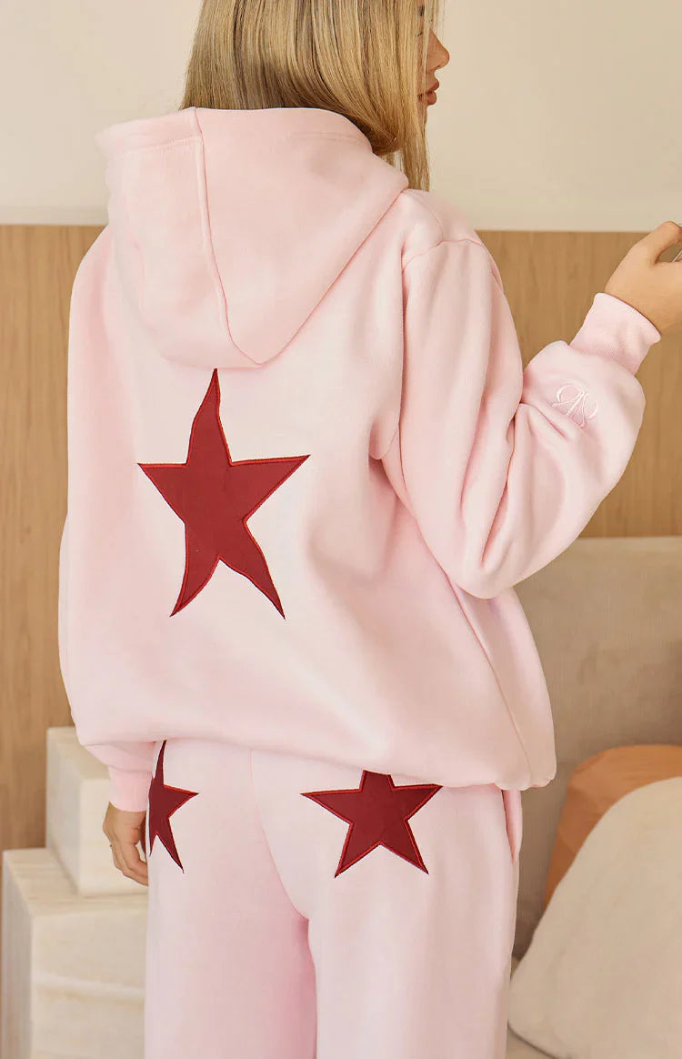 Beginning Star Hoodie | Pink Burgundy