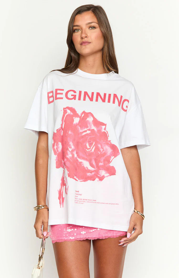 Beginning Tee | Rose White