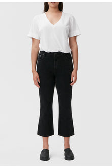 Betzy Cropped Jeans | Washed Black/Black