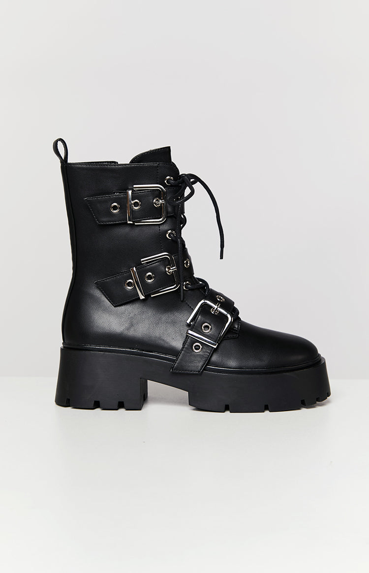 Billini Xyola Buckle Up Boots | Black