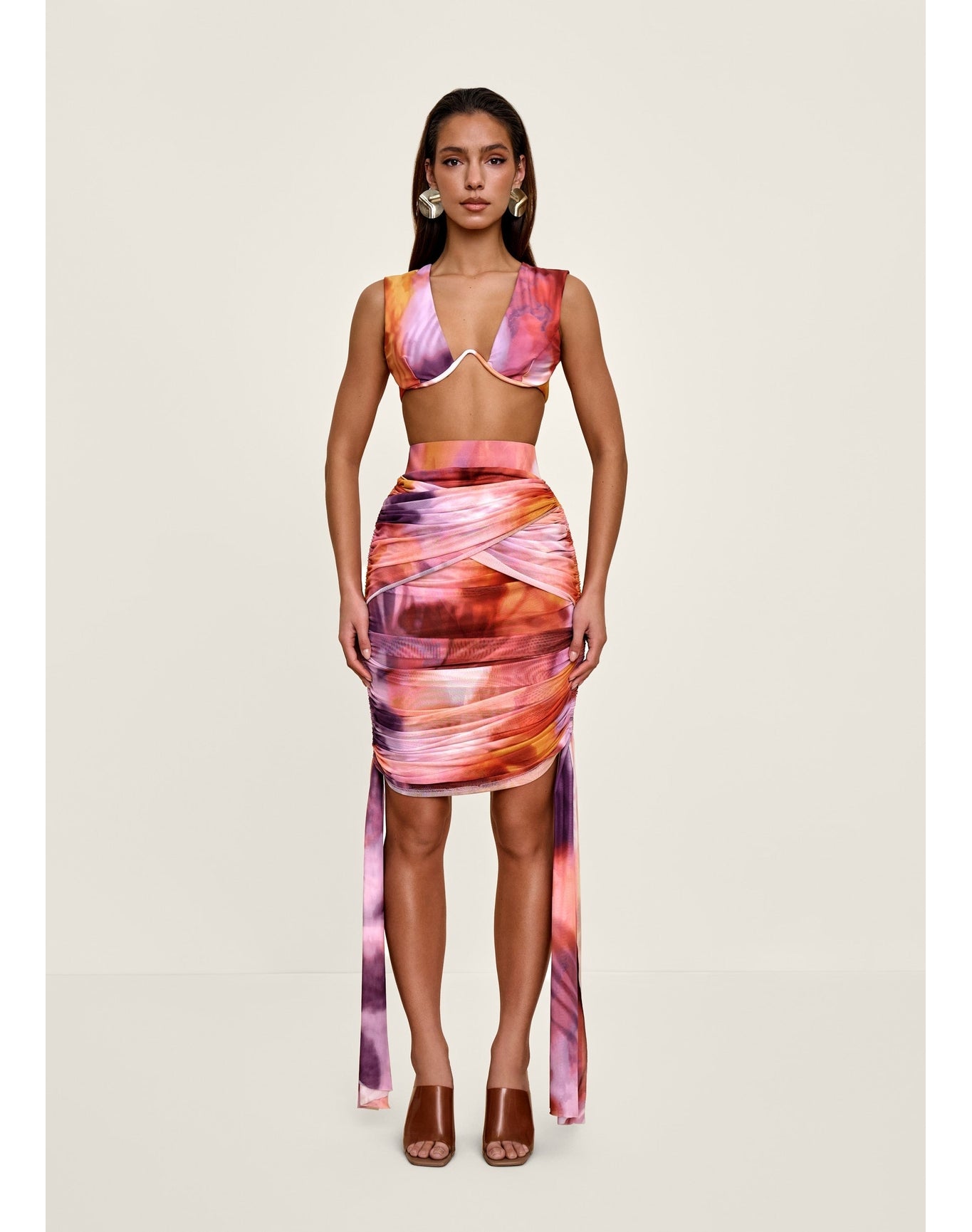 Bina Mesh Skirt | Dandi Print