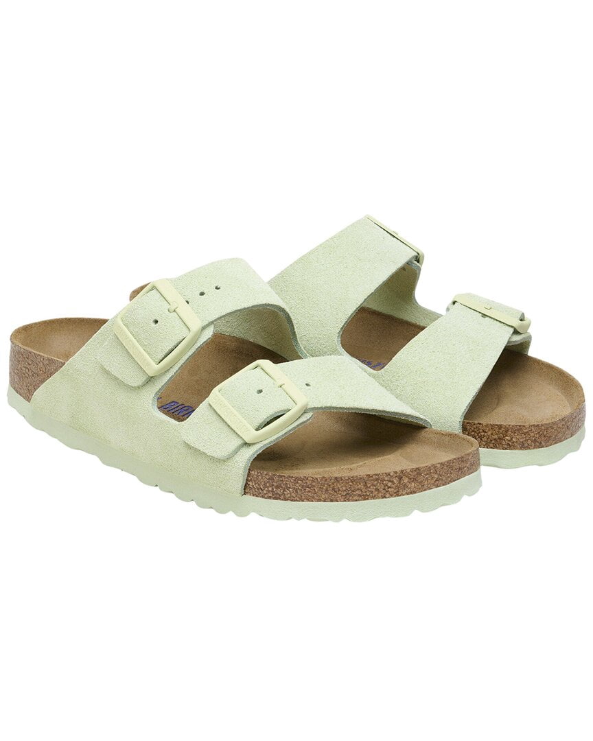 Birkenstock | Womens | Arizona Narrow Suede Sandal | Green