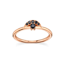 Women | Black Diamond Cleo Arch | 14k Rose Gold