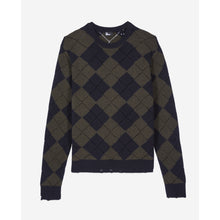 Black And Khaki Diamond Sweater | Men | Green Navy